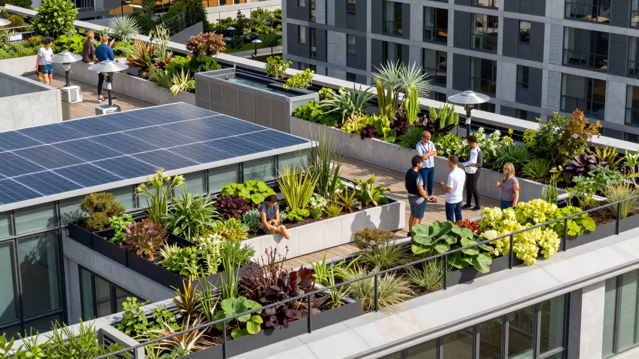 Silhouette of a person relaxing overlooking city lights from above.